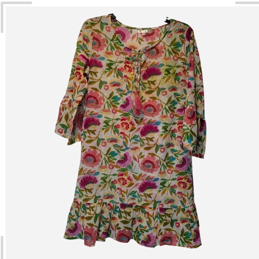 Vibrant Floral Mini Dress - Picture 10 of 15